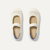 The Kids Mary Jane - White Open-Knit