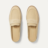 The Penny Loafer Mule - Sandstone Raffia-Knit