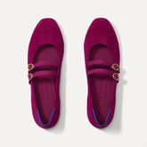 The Double Buckle Mary Jane - ReVelvet™ Mulberry
