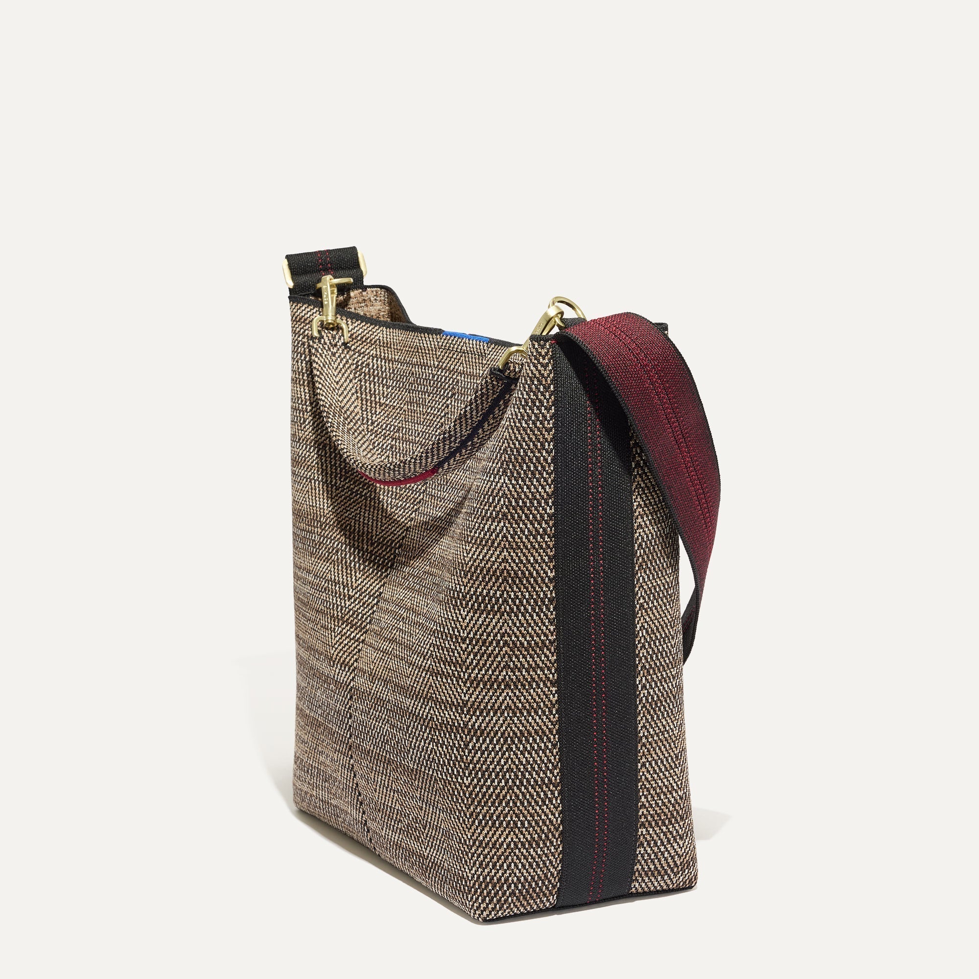 The Bucket Bag - Cacao Herringbone