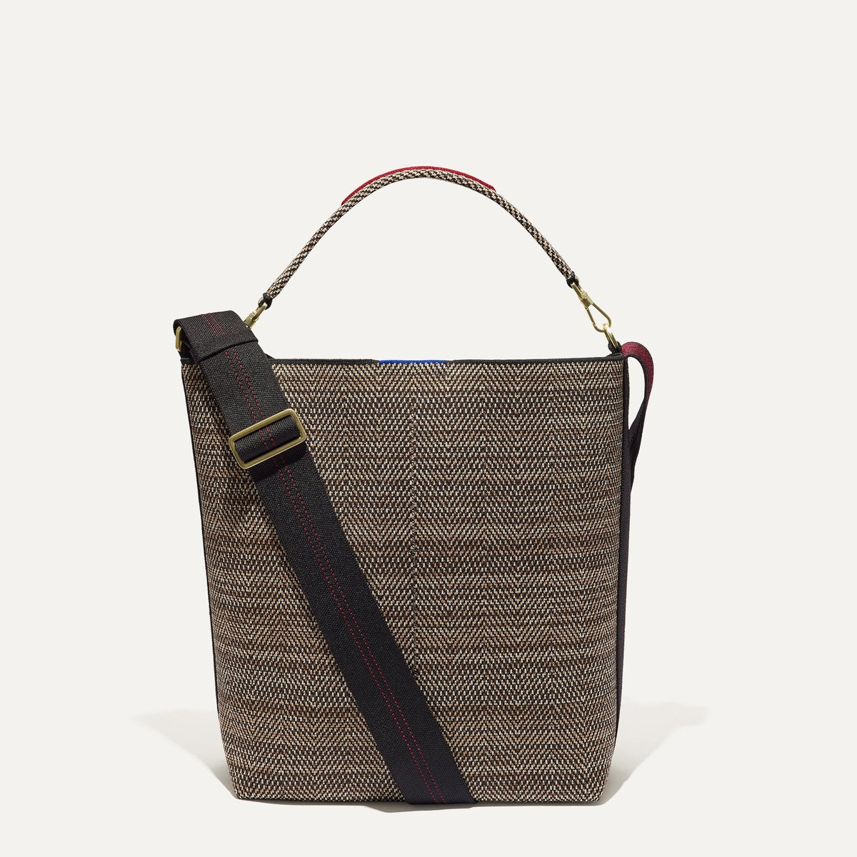 The Bucket Bag - Cacao Herringbone