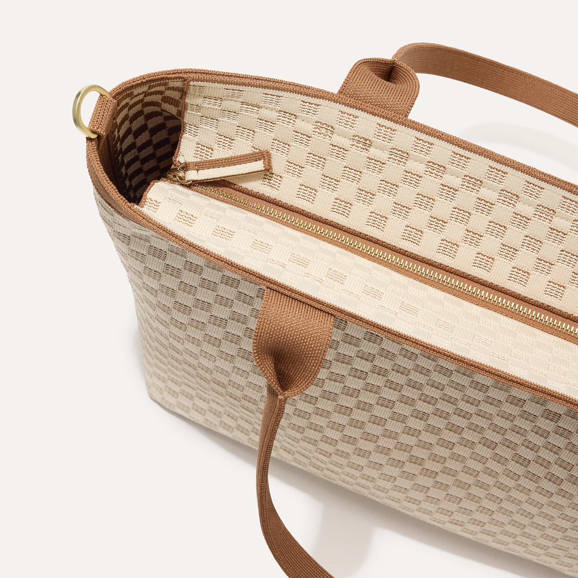 The Lightweight Zip Tote - Vanilla Wafer
