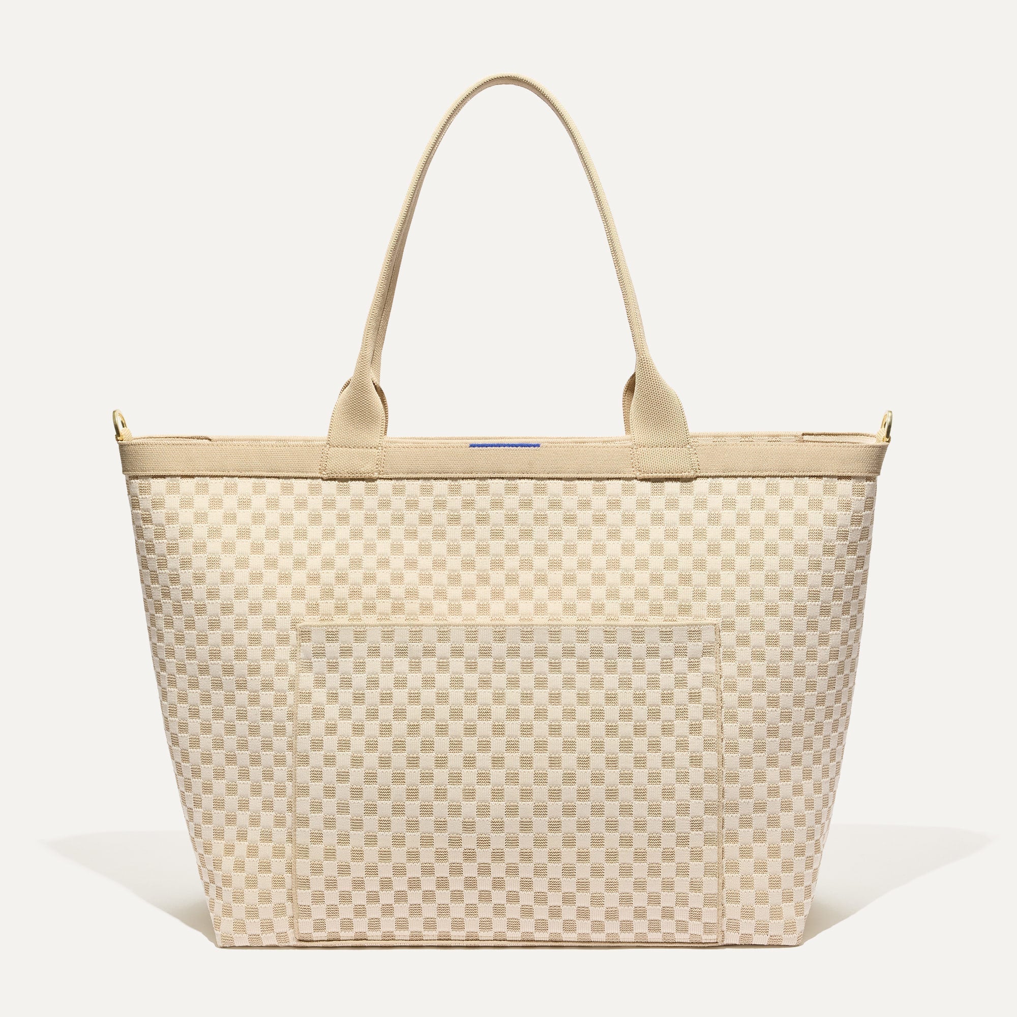 The Zip Travel Tote - Parchment Basketweave