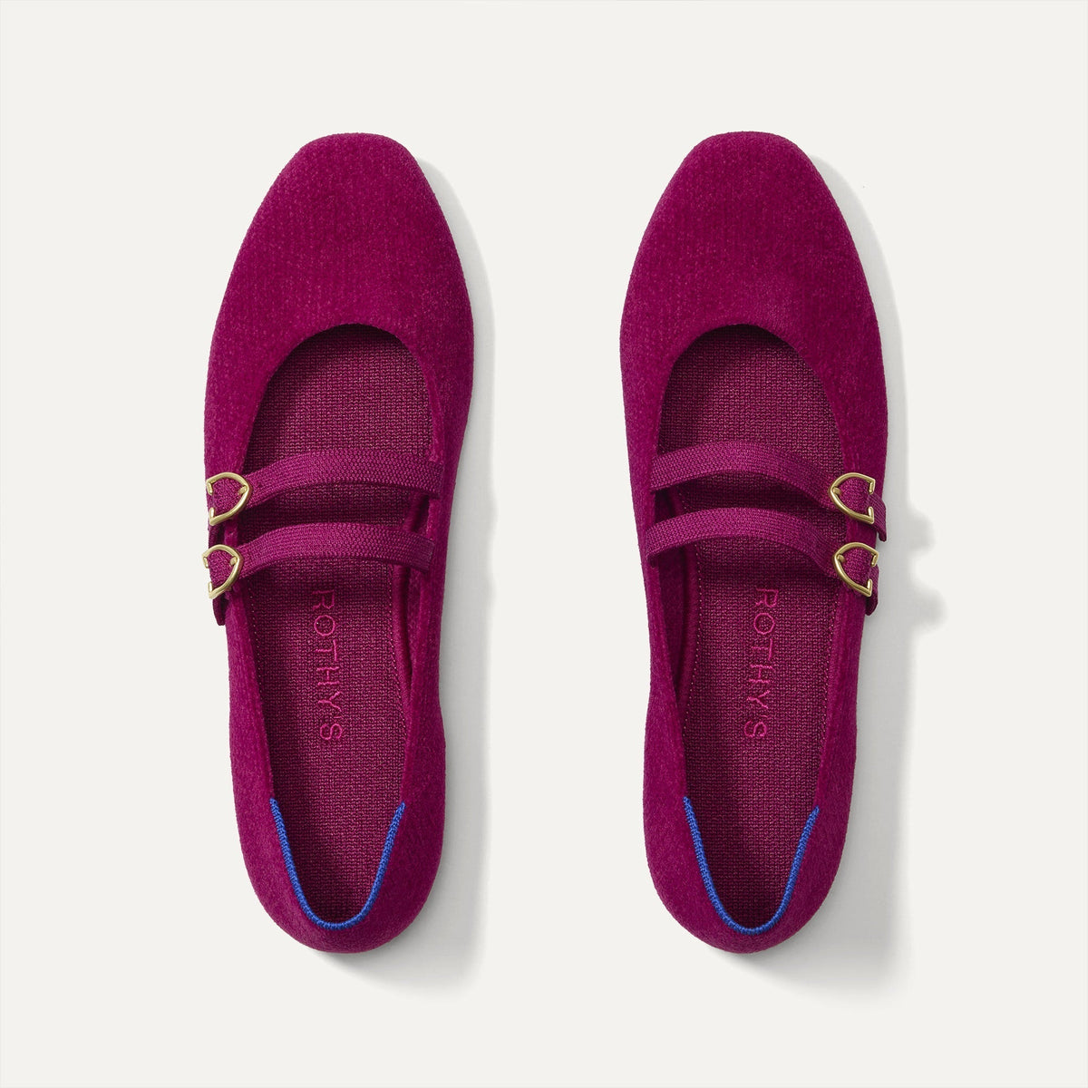 The Double Buckle Mary Jane - ReVelvet™ Mulberry