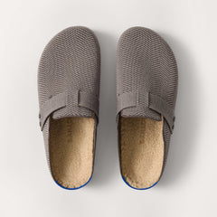 The Teddy Men's Clog - Ash Herringbone