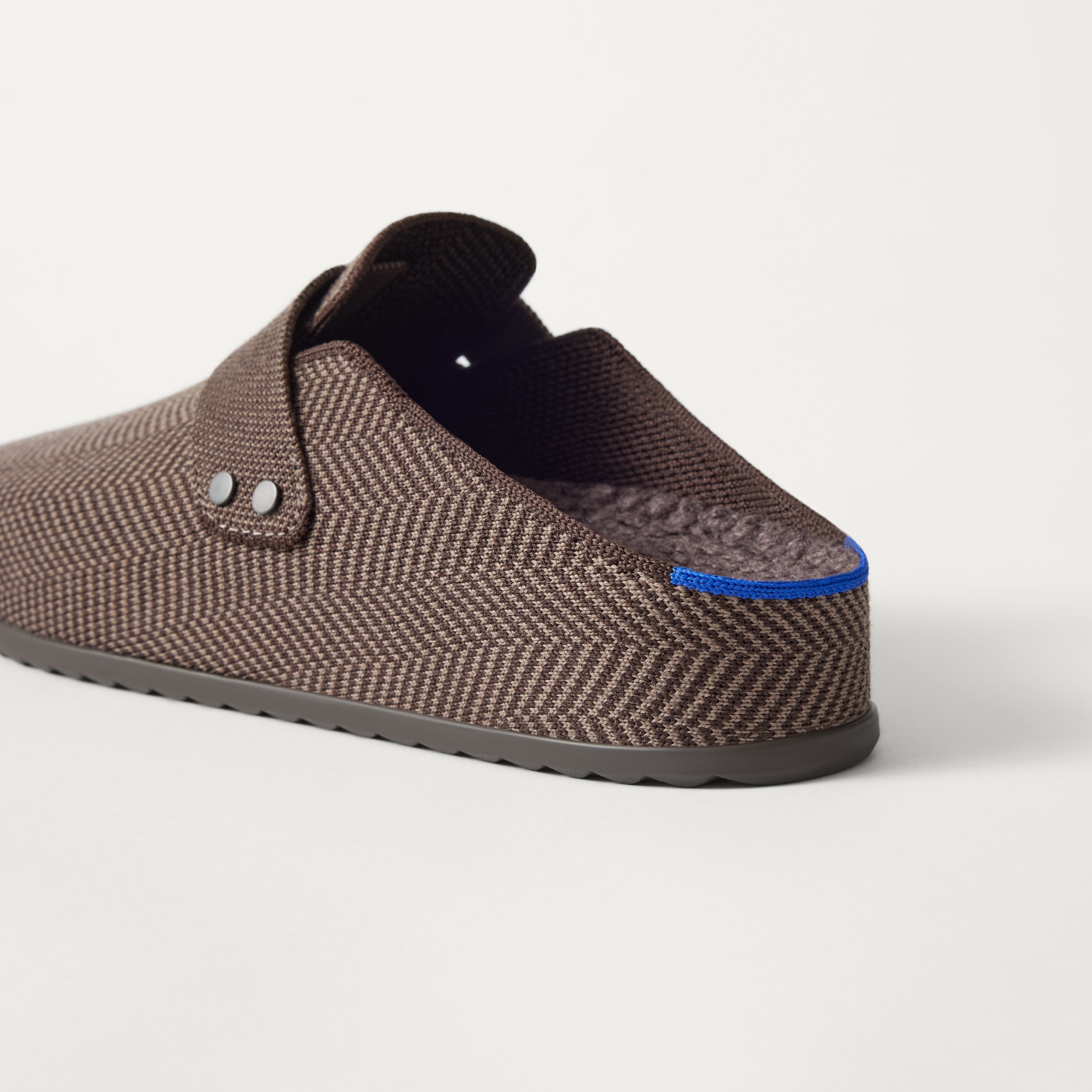 The Teddy Men's Clog - Umber Herringbone